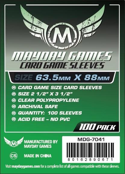 Mayday Sleeves 63.5 MM X 88 (Pack of 100)
