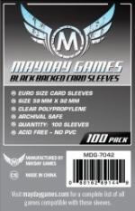 Mayday sleeves «Euro» noir 59mm X 92mm – Paquet de 100