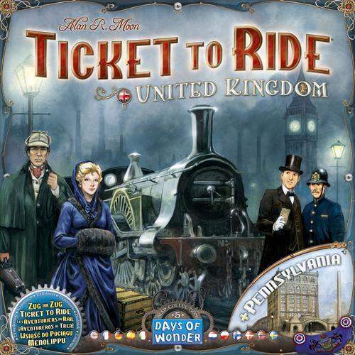 Ticket to Ride Map Collection: Volume 5 – United Kingdom & Pennsylvania (multilingue)
