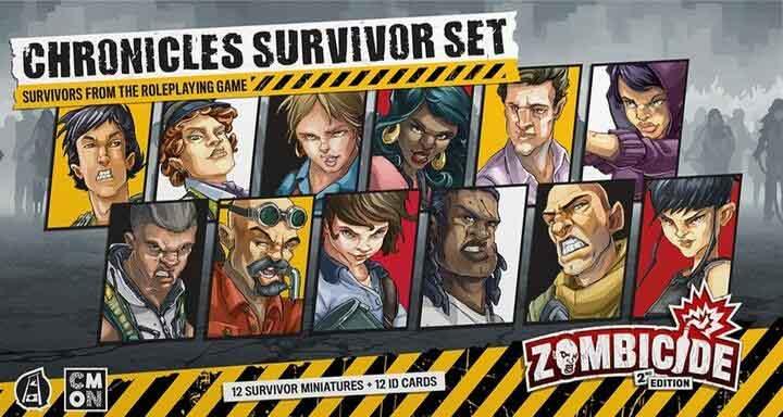 Zombicide 2e Édition – Chronicles Survivors Set (VF)