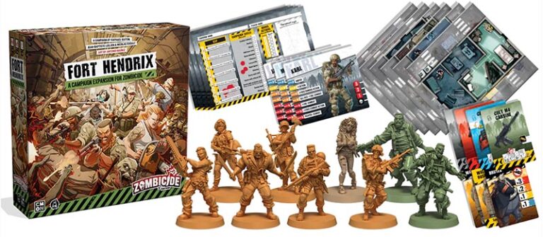 Feldherr Inserto In Schiuma Per Zombicide: 2nd Edition – Fort Hendrix – Protegge 13 Miniature E Carte – Made In Germany